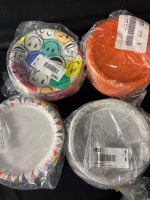 280+ Assorted Party Plates| Measures 9" Each Approximately