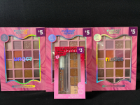 4 New Assorted Makeup lots includes 3 New Colour Spell by Profusion 24 colour Shadow Pallette (Nudes) with L.A Colors Lips and Eye Shadows total net (5.7g)