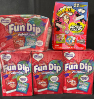 100+ Warheads Candy (184g) and Fun Dip Candy (243g each)
