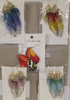 4 New | Really Cool Butterfly/Fairy Wing Earrings for Pierced Ears | Longest Measures 3"