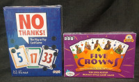 No Thanks Card Game Box Set & Five Crowns Rummy-Style Card Game Box Set