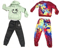 2 New Size 7Y Kids 2-Piece Tops & Bottoms Sets