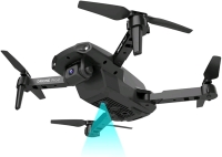 New E99 Pro Drone with SD Camera, Foldable Mini Drone with One Key Return, Altitude Hold, Headless Mode, 3 Batteries (Black,Grey)