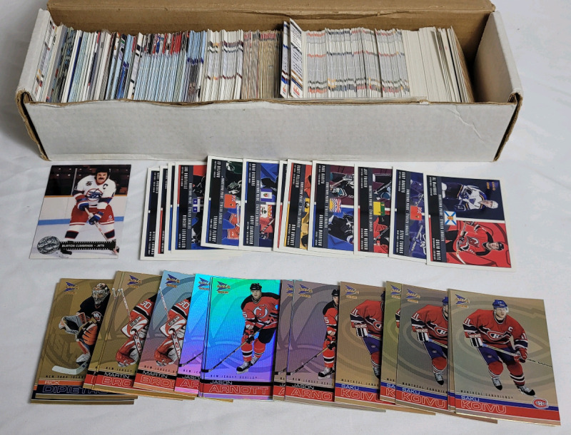 1996 - 2001 McDonald's NHL Hockey Trading Card Singles in Long Box , 400+ Cards . Includes 1992 Proset Burton Cummings NHL Rookie Card .