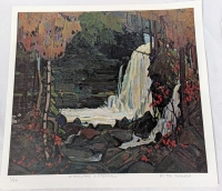 Print of Tom Thomson's " Woodland Waterfall". 14" by 15". 1/50