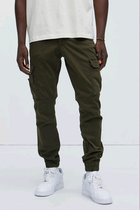 New Size 38x32 Men's NOVA MEN: Kryptonite Cargo Jogger Pants (Olive) | Retails Over $50!