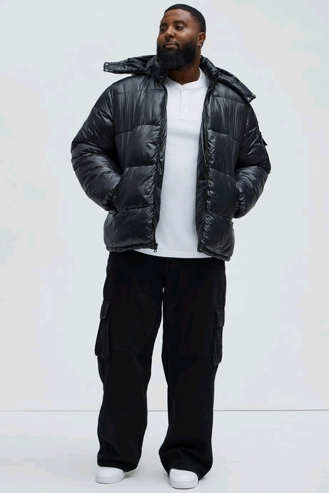 New Size MED Men's NOVA MEN: Nixer Puffer Jacket (Black)