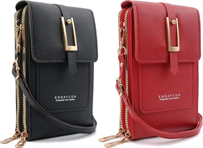 2 New Small Cross Body Purses / Mini Shoulder Bags - 4.33" &times; 7.08" Each (Excluding Strap)