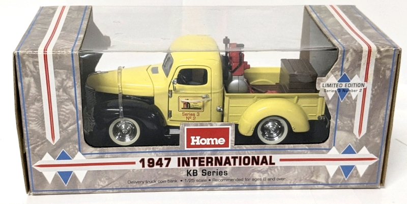 Home Hardware 1:25 Scale 1947 International KB Series Delivery Truck Coin Bank Limited Edition Series 3 Number 2