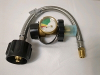 New Gas Hose Connector & Pressure Gauge