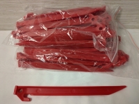 2 New Packs Plastic Tent Pegs Approx 24 per pack.