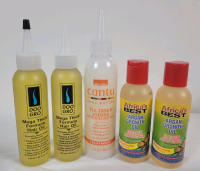 5 New Hair & Scalp Treatment Oils . Mega Thick Formula Hair Oil , Tea Tree & Jojoba Hair & Scalp Oil and Argan Growth Oil