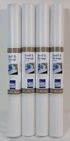4 New Magic Cover Shelf & Storage Liner , White . Each measures 18"&times;4ft