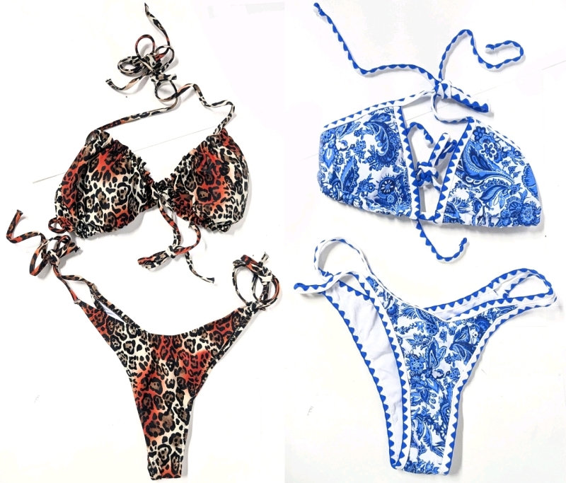 2 New Size MED Women's 2-Piece Bikini Bathing Suits