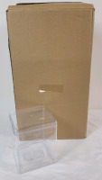 12 New Laundry Pod Canisters , Clear . Each Canister measures 4.5"&times;4.5"&times;5.5"