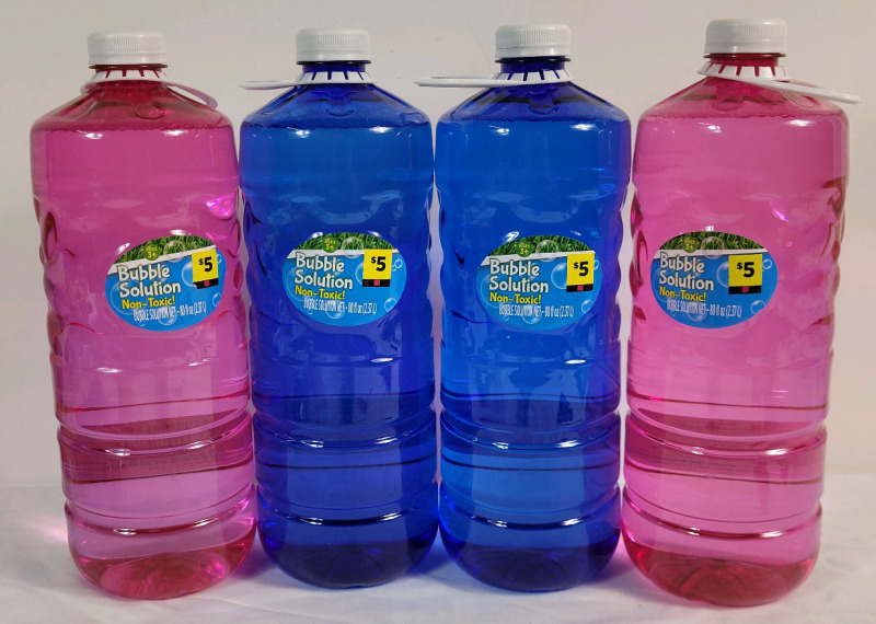 4 New Bubble Solution Refill . Four (4) 2.37L Bottles