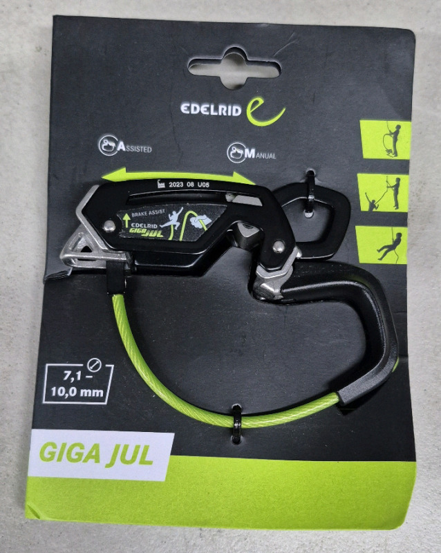 New Edelrid Giga Jul<br/>Brakingassist Tubers fir Alpine Climbing Retails for $79
