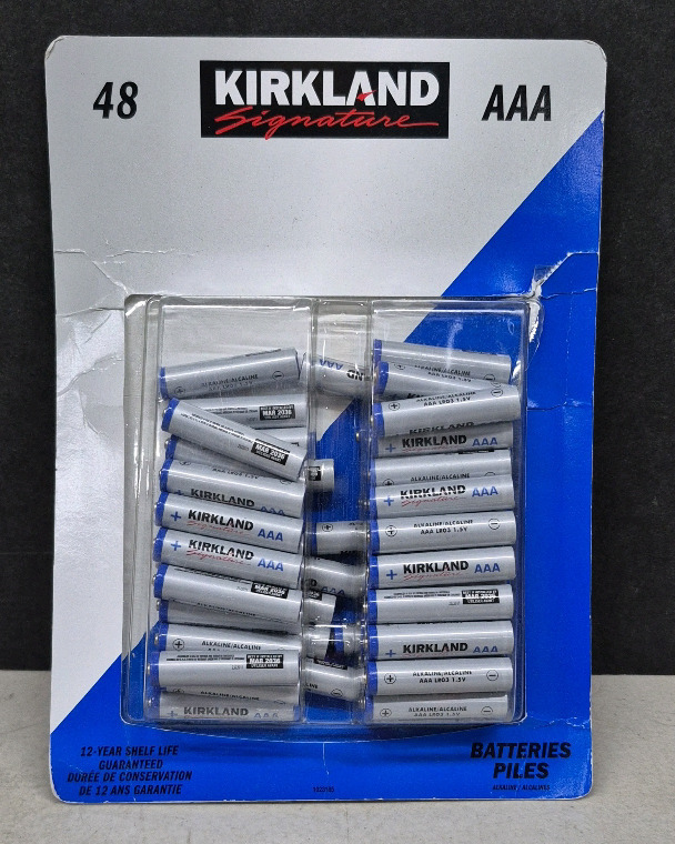 48 New Kirkland Signature AAA Batteries