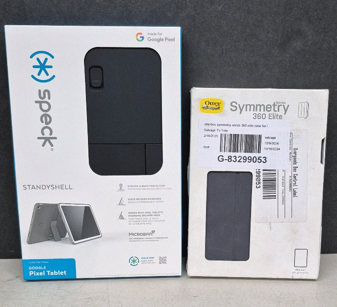2 New Tablet Cases - Speck Google Pixel Tablet & Otterbox Synmetry Series 360 Elite