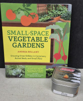 As New 24hr Coleman Citronella Candle & Softcover Book of Vegetable Gardens