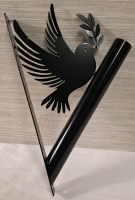 New Metal Bird Themed Flagpole | Height- 11"