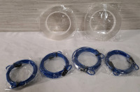4 New Security Steel Cables (2.5mm x 1.5m/4.92ft) and 2 New Double Sided Tapes