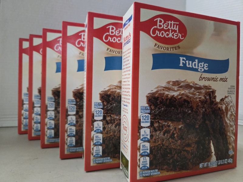 6 New Boxes | Betty Crocker Fudge Brownie Mix | 462g a Box | BB: 01/Aug/2026