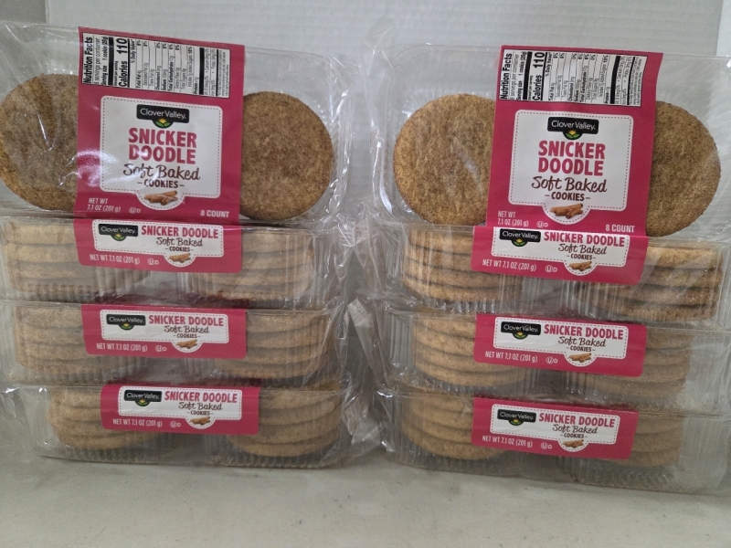 8 New Packs | Clover Valley snicker Doodle Soft Baked Cookies | 8pcs a Pack | BB: JUN/15/25