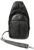 New Black PU Leather Sling Purse / Backpack / Purse - 7" &times; 2" &times; 12.5" Tall