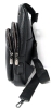 New Black PU Leather Sling Purse / Backpack / Purse - 7" &times; 2" &times; 12.5" Tall - 3