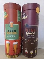 2 New | 1000 Piece Puzzles | 1000 Pc Beer Guide Puzzle & 1000 Pc Wine Guide Puzzle | Finished Puzzles Measure 21.7 x 27.6"