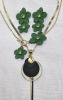3 New | Modern Statement Jewelry Lot | Fun Floral Earrings w/ Necklaces & Classy Geometric Necklace