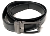 New 44" Long &times; 1.4" Wide (Fits 32 - 38) Vegan Leather Automatic Buckle Holeless Belt (Black)