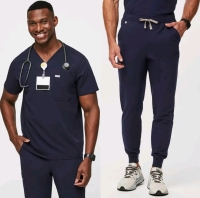 New Size Small Men's FIGS : Leon Three-Pocket Scrub Top & Tansen Jogger 2.0 Scrub Pants | Retails Over $130