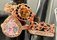 4 New Size 5 Fashionable Rings With Stones