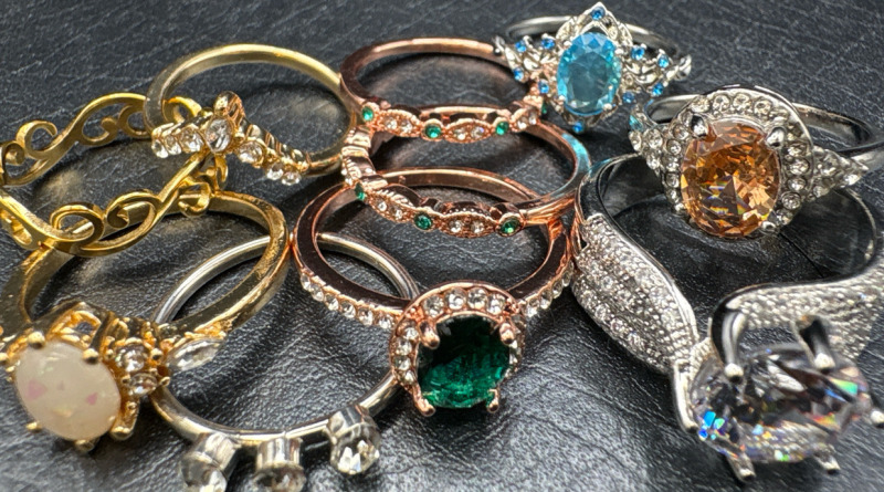 10 New Stunning Ladies Finger rings in size 7-8 Approximately