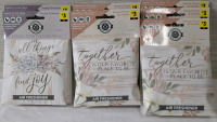 7 New Packs Sparkle City Air Fresheners Assorted Scents Approx 5x5 inches, 2 per Pack