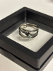 925 Sterling Silver 5 Band Ring Focal Heart Stamped Size 9 - 5