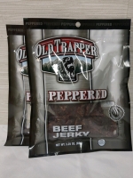 2 New Packs Old Trapper Peppered Beef Jerky 92g per pack, BB FEB-MARCH 2026
