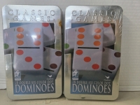 2 New Sets | Classic Games: Dominoes 28 Double Six Color Dot Dominoes 2-6 Players | Each Set Measures 8" x 4&frac12;