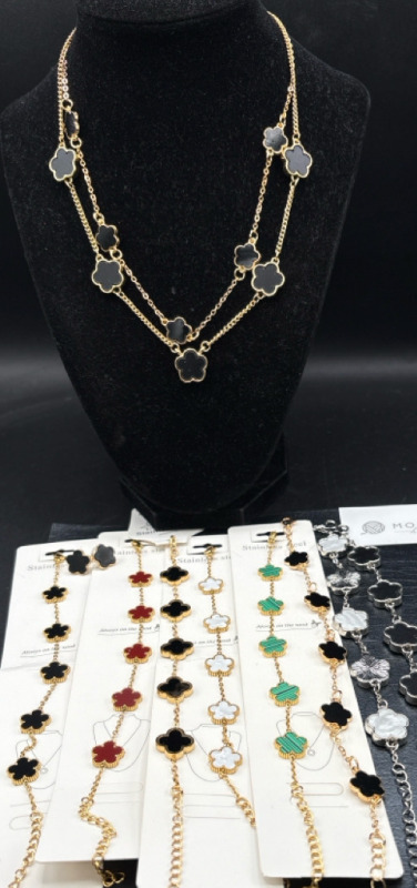 12 New Assorted Stainless Steel Ladies Jewellery | Necklace | Bracelets and Earrings