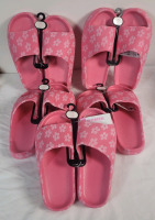 5-Pairs New BobbieBrooks Women's Pink Sandles / Flip-Flops . Sizes 5/6 , 7/8 &times;2 & 9/10 &times;2