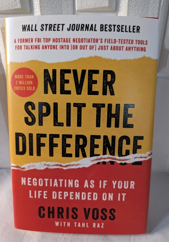 New Hardcover Copy of Never Split the Difference