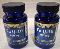 2 New Rexall Naturalist Co Q-10 200mg Bottles | 60 Softgels each | BB 08/2025