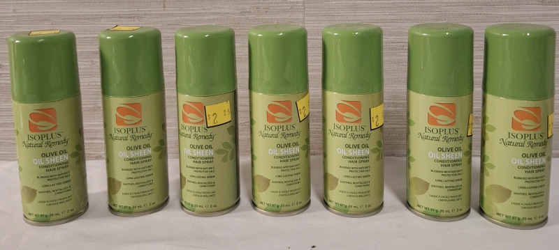 7 New Isoplus Natural Remedy Olive Oil Conditioning Hair Sprays | 70ML each