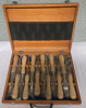 New | 12 Pcs Mastercraft Chisel Set W/ Wooden Carry Case