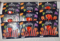 12-Packs New 9pc. Ultimate Pumpkin Carving Kits .