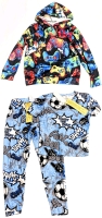New Size 10Y Boys Neon Video Game Long Sleeve Hoodie Shirt & 2-Piece Enjoy the Play Sports Pajama Set