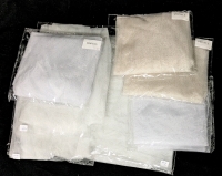 7 New Packs Sparkling Tulle WEDDING VEIL Material: 2&times; V101-lY Light Nude, 2&times; M94-Y1.5 & 3&times; Off-White (1.5M - 3M Long)