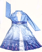 New Size 8Y Kids Frozen Elsa Ice Princess Dress-Up Silky Costume Dress